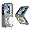 Suitable for Samsung Flip5 Mobile Phone Case Folding Screen Full Inclusive Airbag Wireless Charging Flip5 Shaft Ring Protection Case