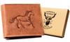 Men's Leather Wallet N992-CHM-horse-7582 Cognac