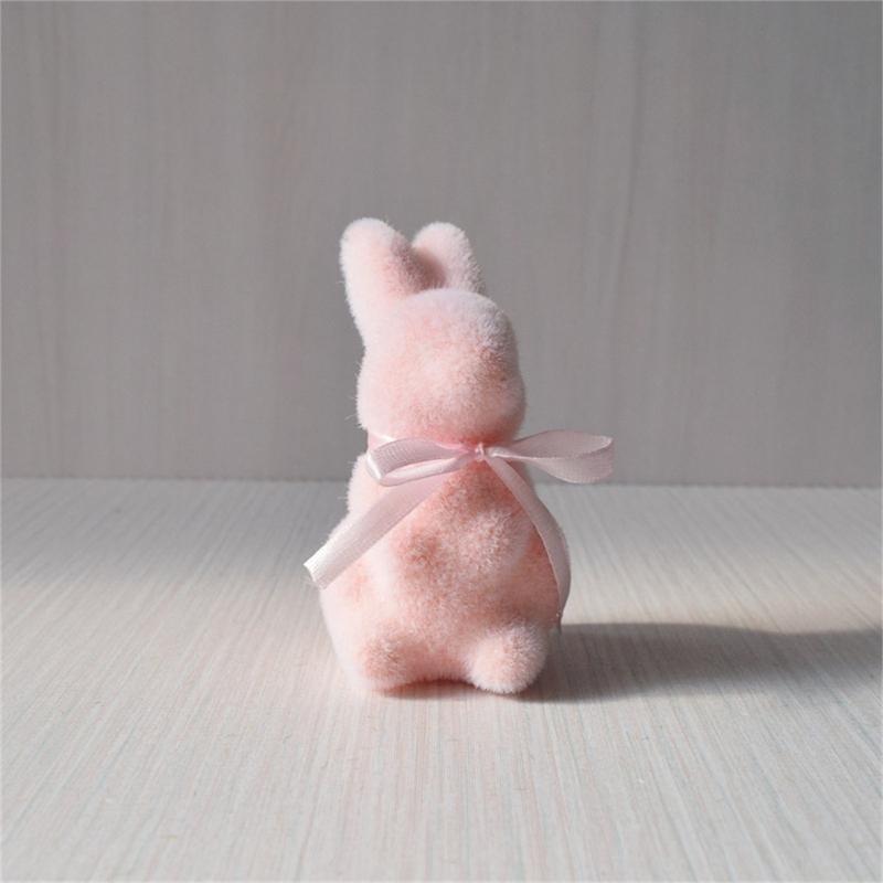 Artificial Moss Rabbit Sculpture With Plush Texture Ideal For Bookshelf Centerpieces Or Gift Decorative Ornament