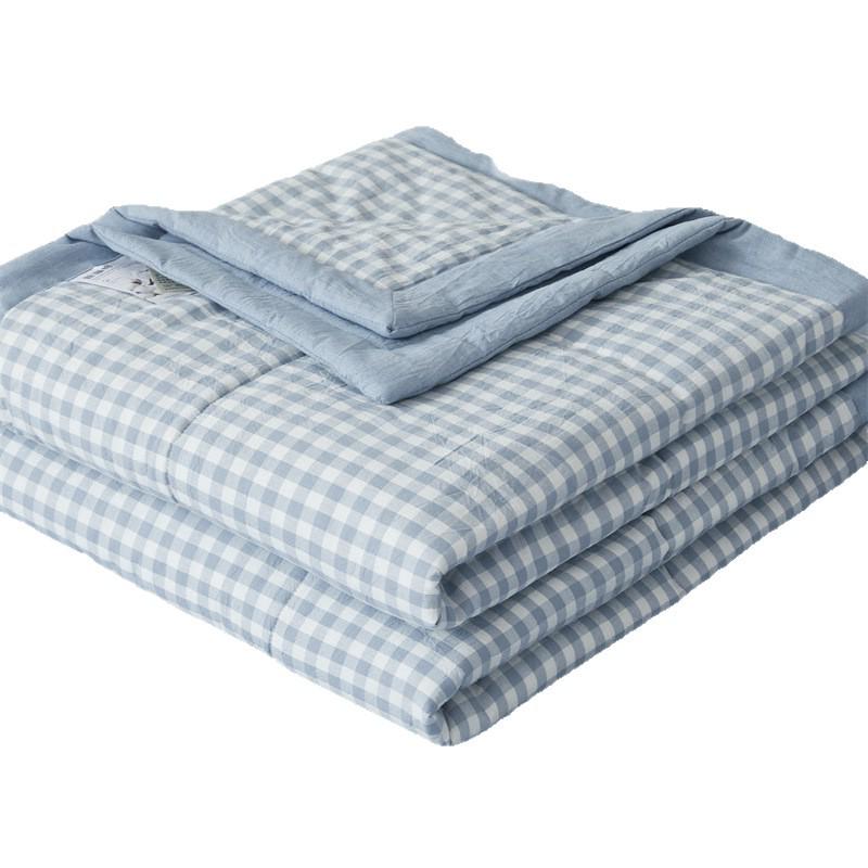 Inside and Out All-Cotton Quilt - 100% Pure Xinjiang Cotton Summer Air Conditioner Quilt for Single or Double Person