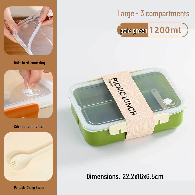 OLOEY Microwaveable Divided Lunch Box Set (2-Pack)