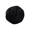 Black Pleated Beret for Women  Spring and Autumn Korean Version Versatile Face-showing Small Cloud Hat Retro Large Head Circumference Octagonal Hat