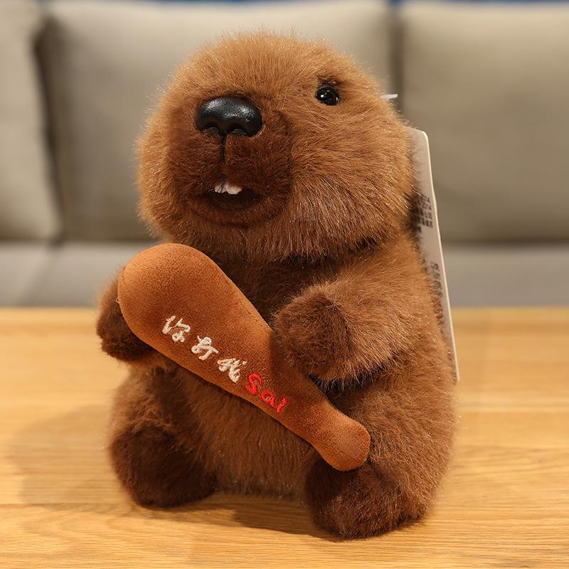 Nezha Groundhog Plush Toy: Children's Pillow and Soothing Doll Birthday Gift