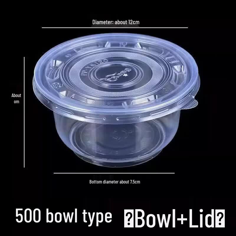 Disposable Plastic Food Bowls with Lids
