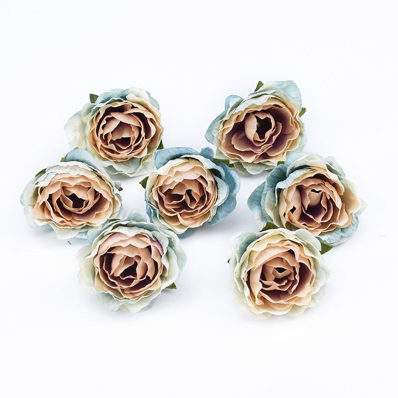 10/30pcs Artificial Flowers Silk Rose peony Wedding bridal bouquet Outdoor Garden Home vase Wreaths Holiday Party Diy gift Decor