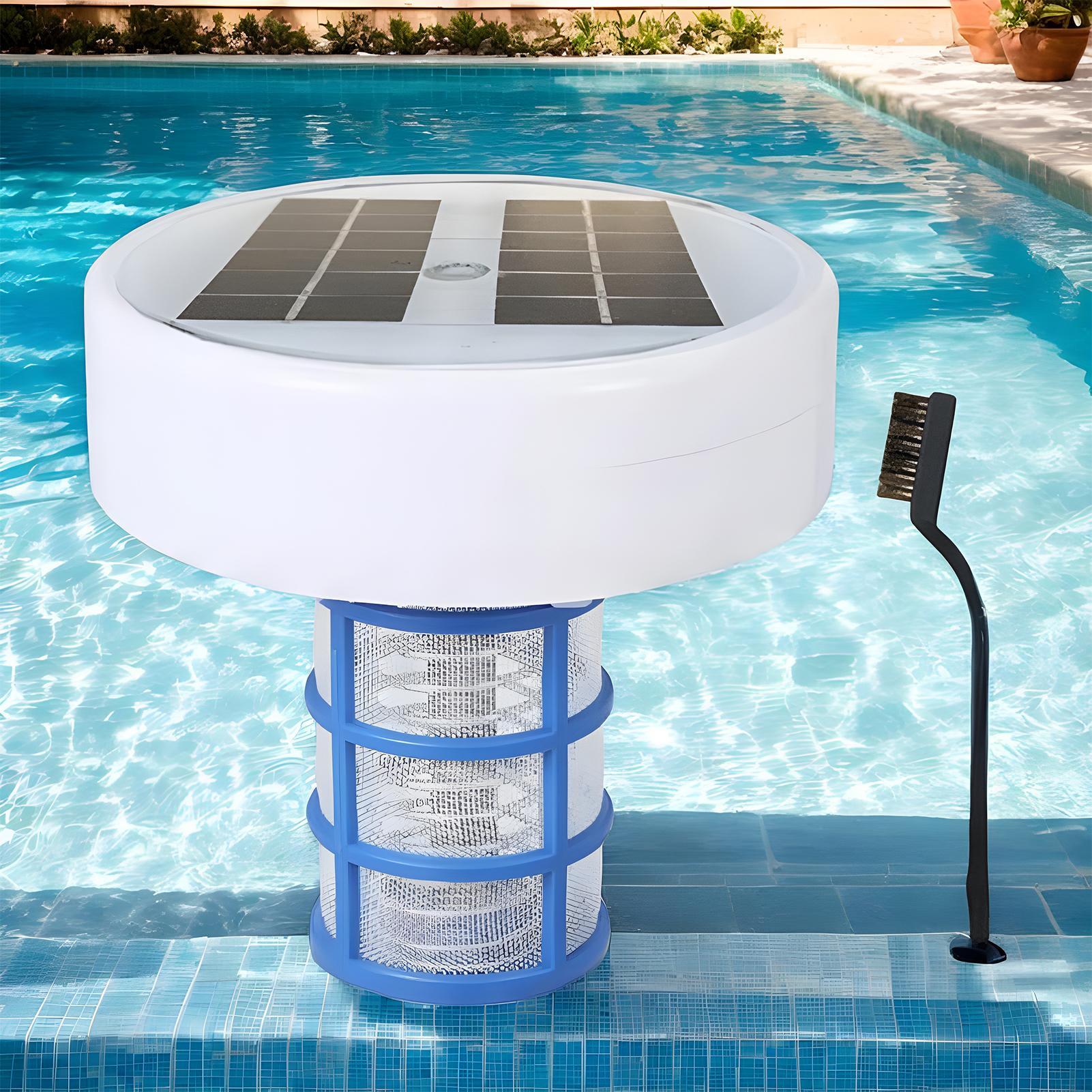 Solar Power Swimming Pool Purifier Solar Powered Pool Ionizer Automatic Water Cleaner Outdoor Swimming Pools Tub Water Purifier CN