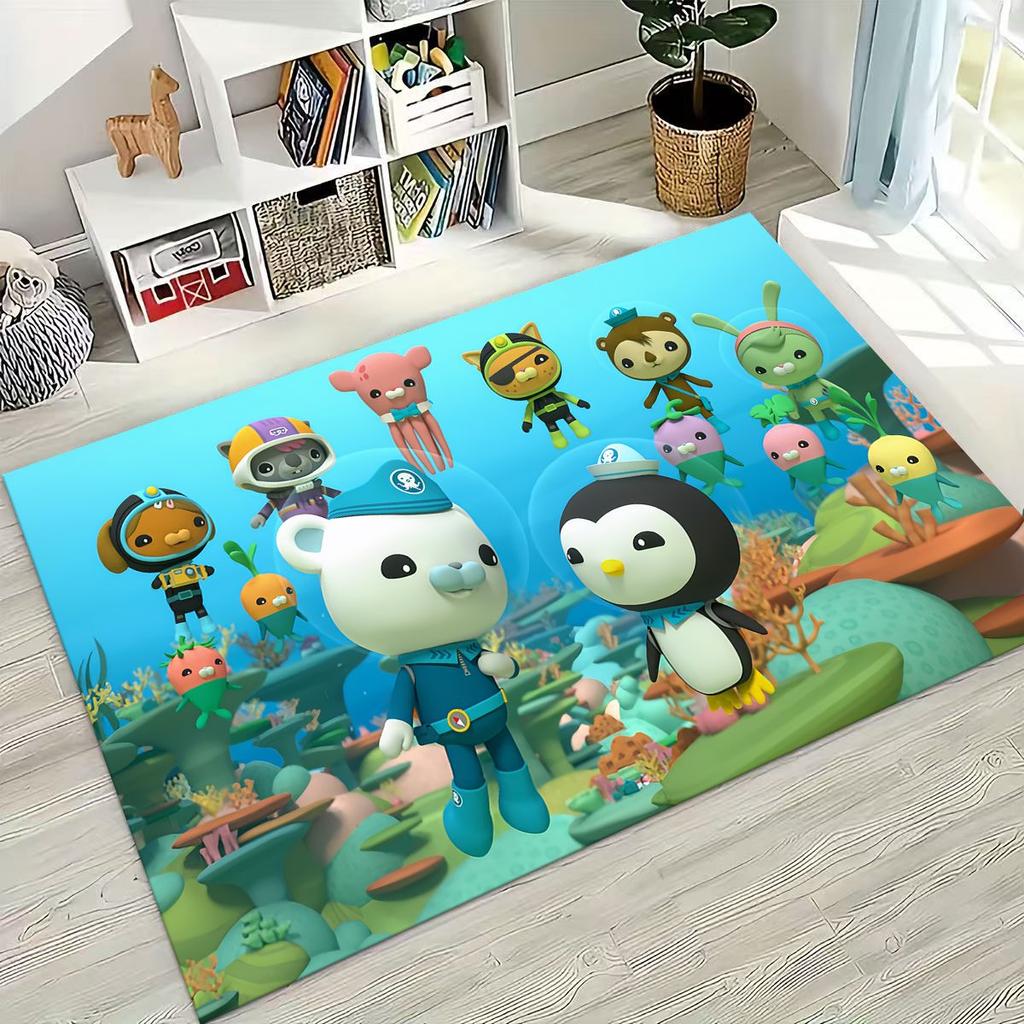 27 Style Octonauts Barnacles Cartoon Rug for Bedroom Living Room Sofa Home Doormat Decor, Large Kids Play Non-slip Floor Mat