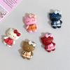 10Pcs New Mini Kawaii Warm Colored Cartoon Kitten Series Flat Bottom Scrapbook  Diy Jewelry Making Hairwear Accessorie A21