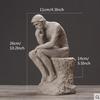 26cm Resin Sandstone Thinkers Statue Retro Creative People Ornaments Home Decorations Accessories Handmade Crafts Gifts