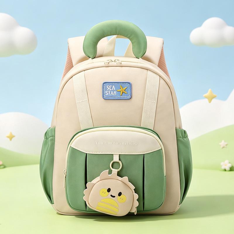 Schoolbag Kindergarten School Bag Boys and Girls New Lightweight Versatile Color Matching Backpack Medium and Large Class Baby Backpack