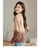 Gradient Knit Women's Cardigan: Autumn/Winter Zipper Sweater - Chic, Versatile Outerwear