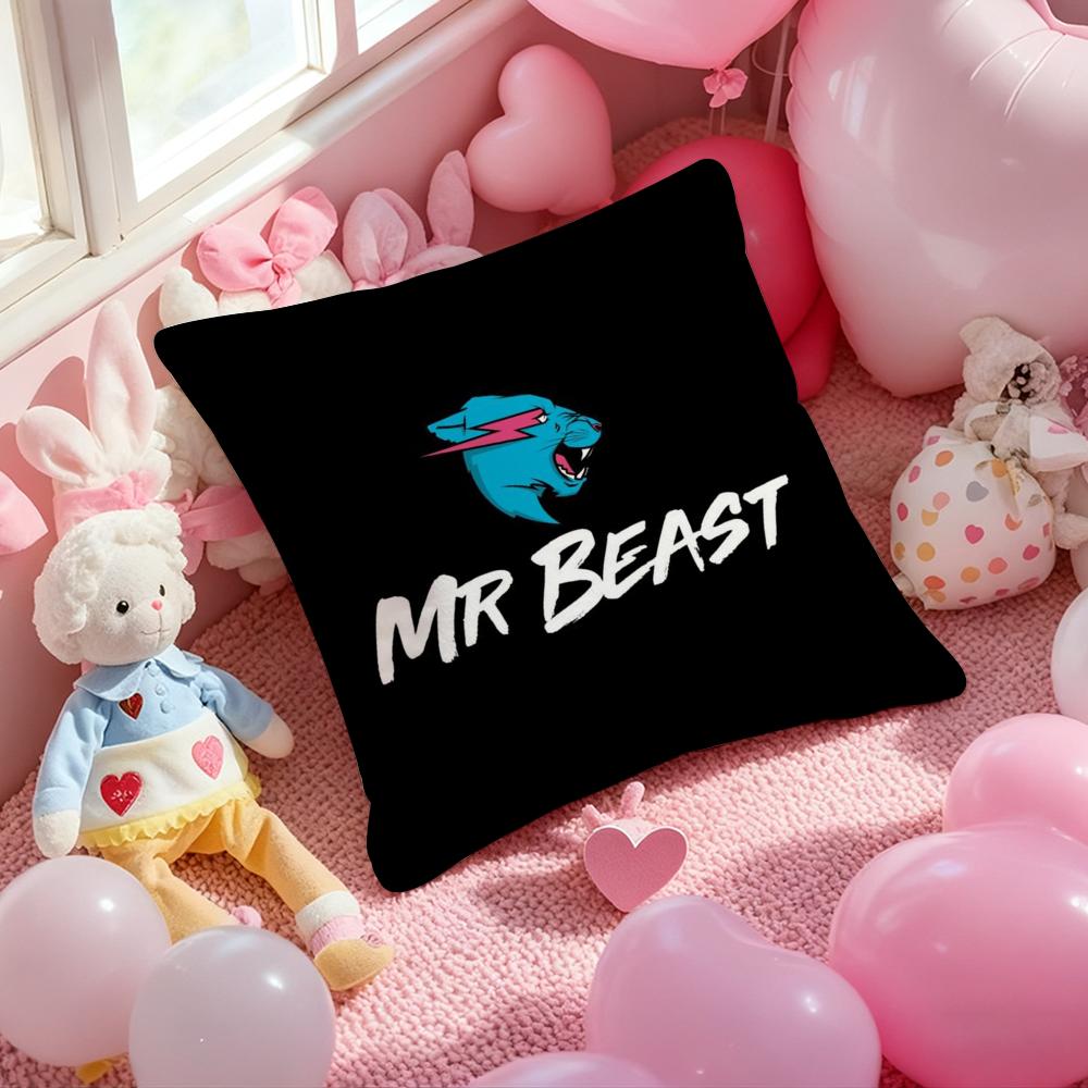 Mr Gaming BeastES Blogger Pillow Case Soft Plush Fabric DoubleSided Printed Cushion Cover Warm Winter Sofa Pillow Case