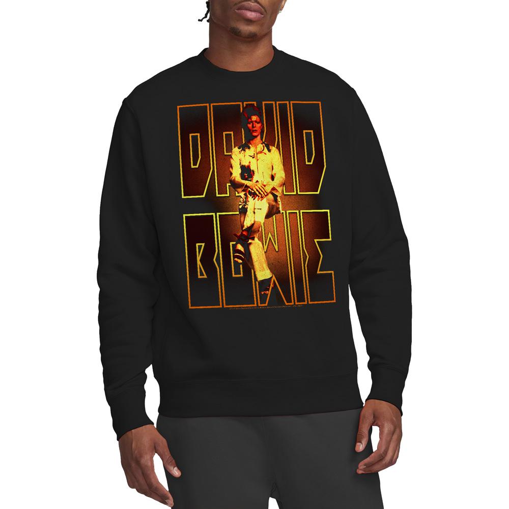 David Bowie Unisex Adult Perched Sweatshirt