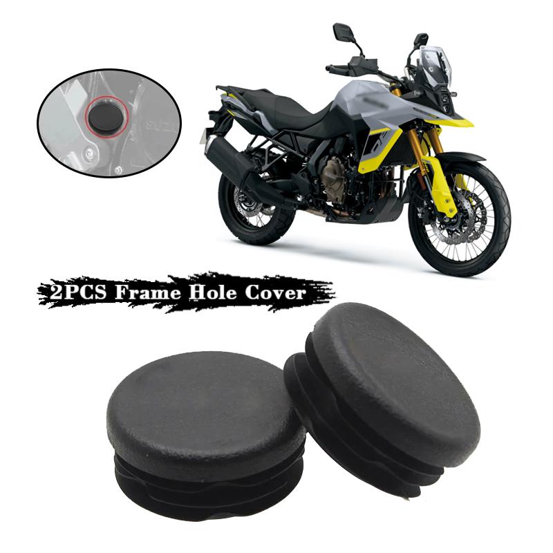 Fit For Suzuki V-STROM 800 DE VStrom 800DE 2023 2024 Motorcycle 2PCS Frame Hole Cover Caps Plug Decorative Frame Cap Set