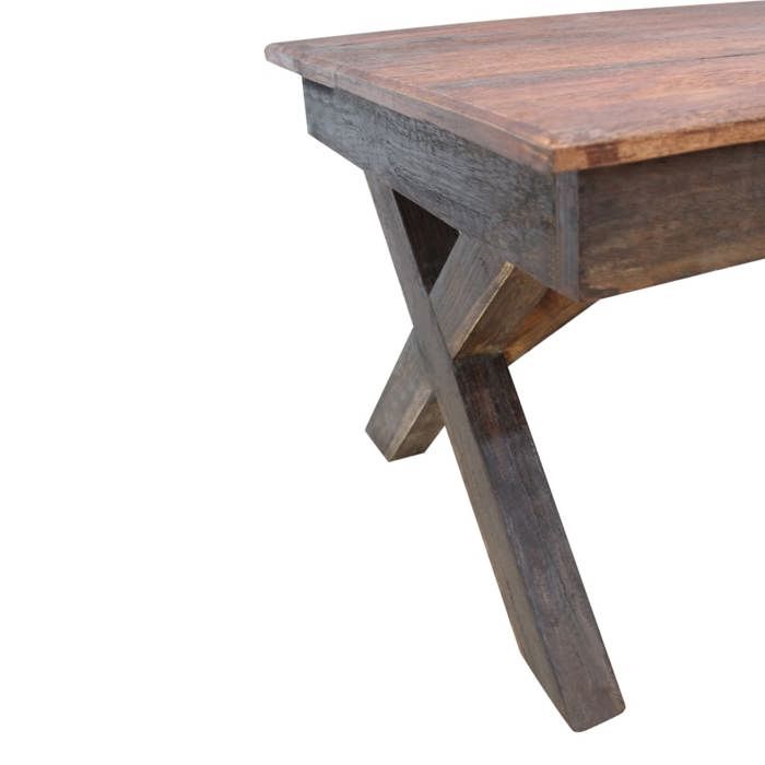 VidaXL Table basse Bois de récupération massif 110 x 60 x 45 cm