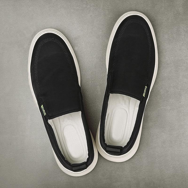 Fashion Men's Casual Shoes Breathable Loafers Slip On Canvas Shoes Comfort Walking Shoes Lightweight Lazy Driving Shoes Sneakers