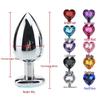 Heart-Shaped Metal Anal Plug - Prostate Massager & Dilation Toy for Adults