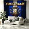 Chelsea F Custom Name Wall Tapestry Aesthetic Wall Hanging Printed Fabric Blanket Decorative Tapestries for Bedroom Living Room Home Decor