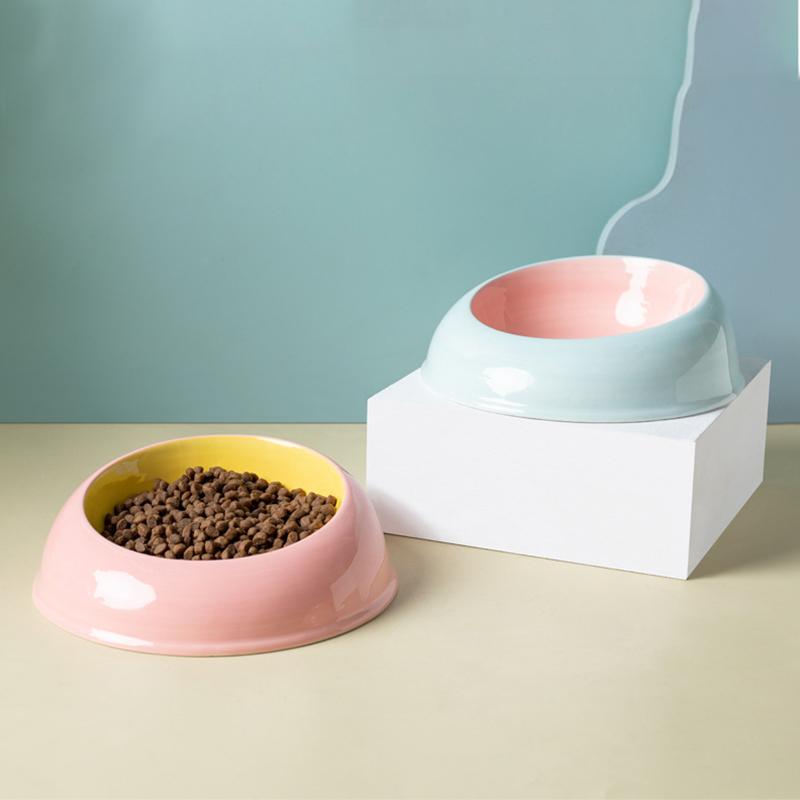 Ceramic Pet Cat Bowl Pet Drinking Water Feeding Bowl Ceramics Cat Food Dog Food Utensils Cat Dog Pet Supplies Accessories