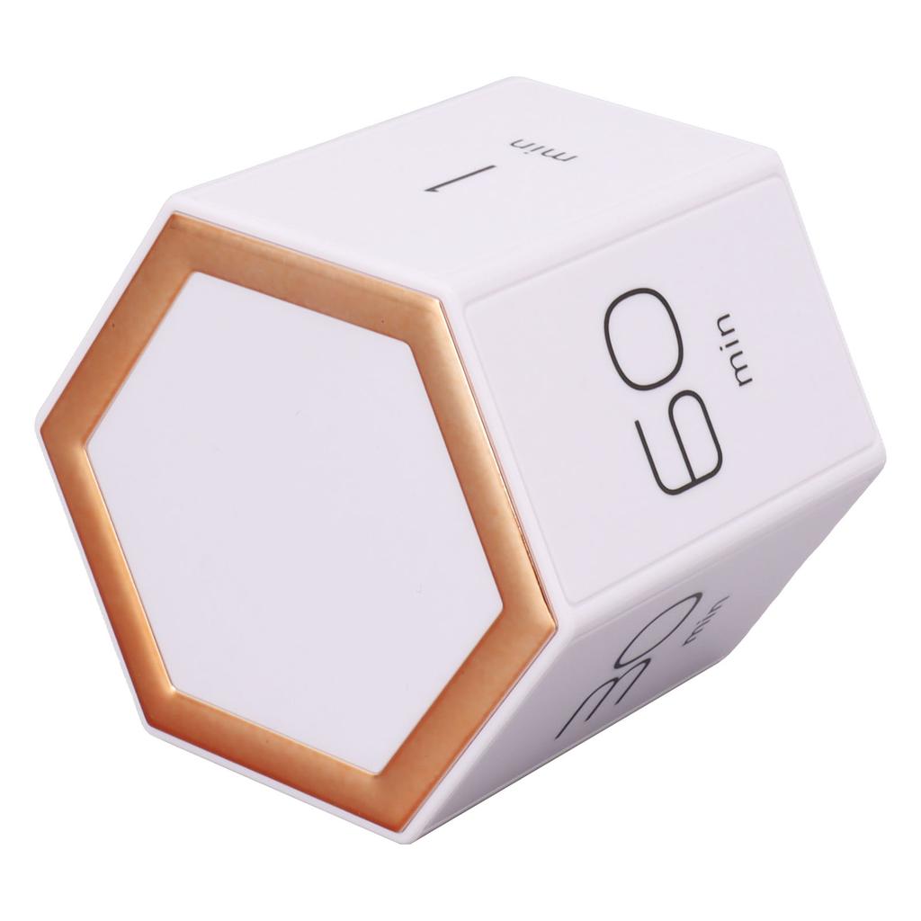 Hex Flip Timer with Mute Alarm Function Magnetic Time Management Cube Timer with LCD Screen for Cooking Studying Working