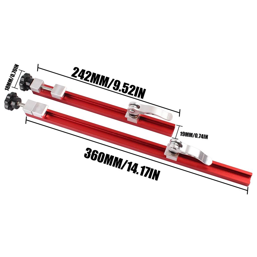 240/360mm Circular Saw Guide Rail, Precision Adjustable Cutting Machine Base Guide for Woodworking, Guide Cutting and Milling