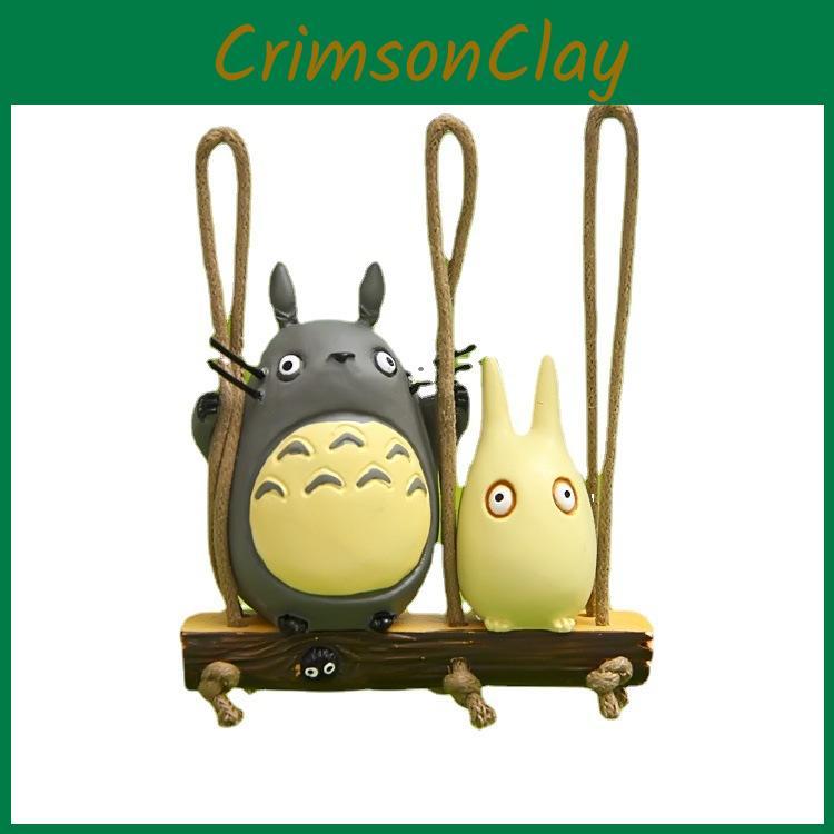 My Neighbor Totoro Swing Cat Scene Mini Model Ornament For Decoration Garden