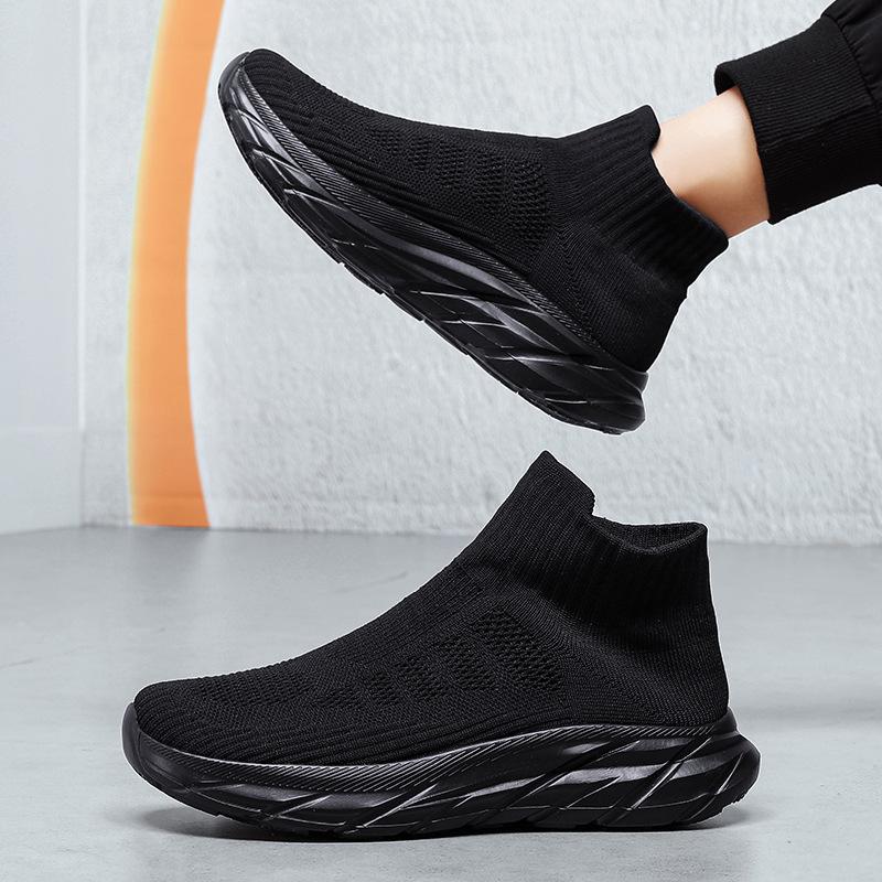 

Women s shoes 2024 new casual sports shoes running soft-soled lazy shoes Korean version trend flying weaving one-pedal couple shoes 36