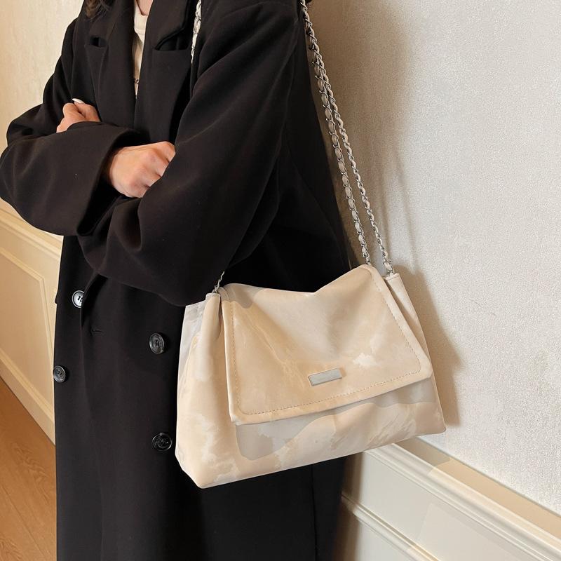 Large-capacity Bag Women's 2025 Winter New Fashion Niche Women's Bag Texture Chain Shoulder Bag Crossbody Tote Bag