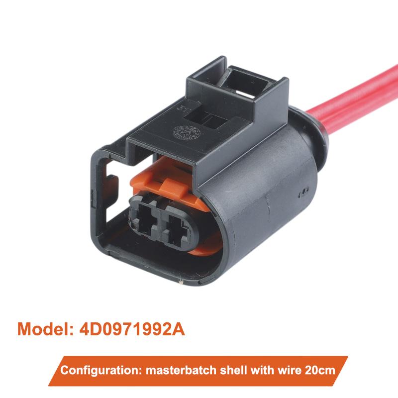 1pc 2 Way Assembly Auto High Pressure Oil Pump Electric Wire Harness Sockets For 4D0971992 Car Electrical Plug