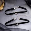 Heart Black Velvet- Collar Necklace Clavicle Chain Jewelry for Women Girls Teens