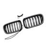 Black Front Bumper Kidney Grill Grille Fit  X3 F25 2011-2014 Dual Line