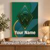 Werder Bremen FC Custom Name Text 5D Diamond Painting Kit DIY Full Drill Diamond Art Decoration