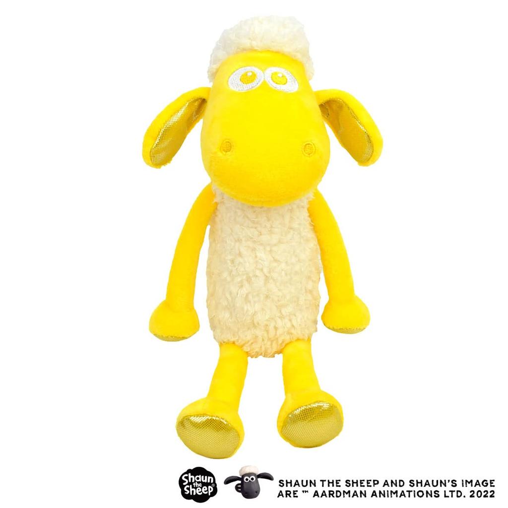 [NICI] Shaun the Sheep Plush Toy 25cm Limited Edition Color 15th Anniversary YellowGlitter