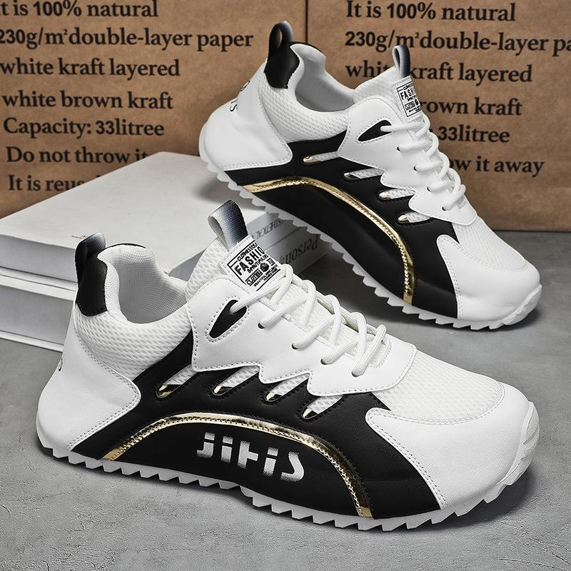 Men's Breathable Mesh Sneakers - Trendy Korean Style Casual Shoes with Soft Sole