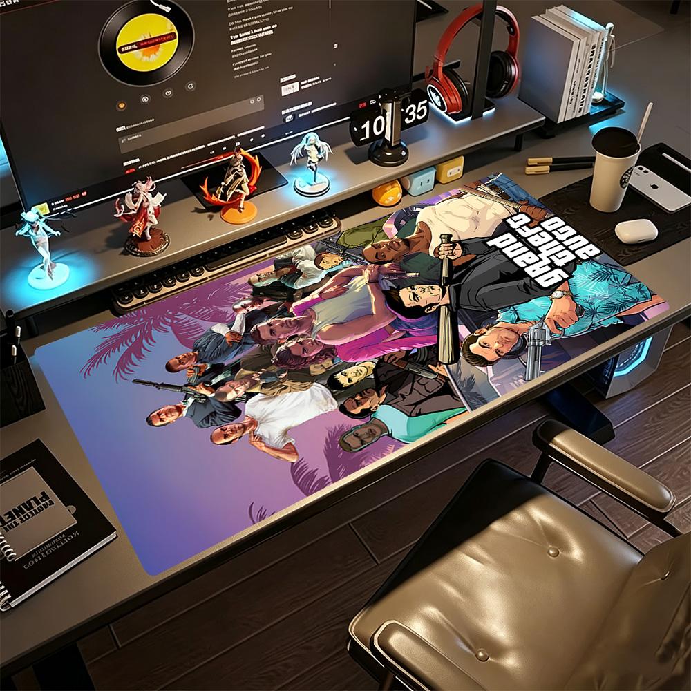 Gta Large Mouse Pad Gaming Laptop Mouse Pad Desktop Mouse Pad Non-Slip Rubber Bottom Perfect for Office Laptop Gaming Setup