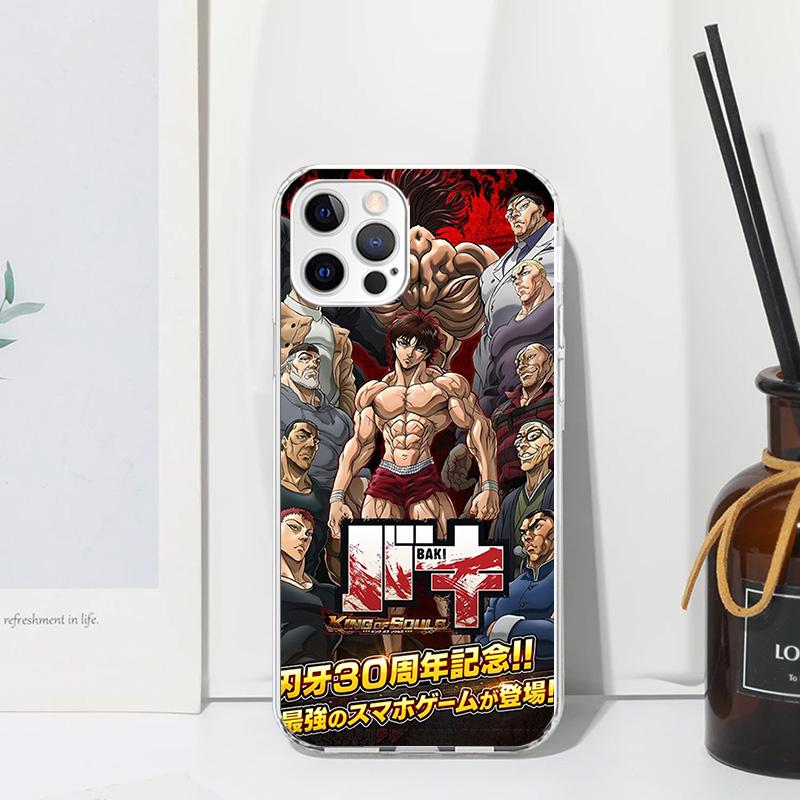 Baki the Grappler Original Anime Phone Case For Iphone 17 Air 16 15 Plus 16E 14 Pro Max 13 Mini 12 11 7 8 SE Fundas Soft Back Co