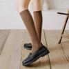 Socks Women'S Japanese College Style Jk Calf Socks Retro Stockings Solid Color Pressure Socks