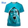 Attore Pop Nicolas Cage T-shirt Stampata 3D Divertente Tendenza Girocollo Manica Corta Top Moda Estiva Personalità Maschile Tendenza Streetwear