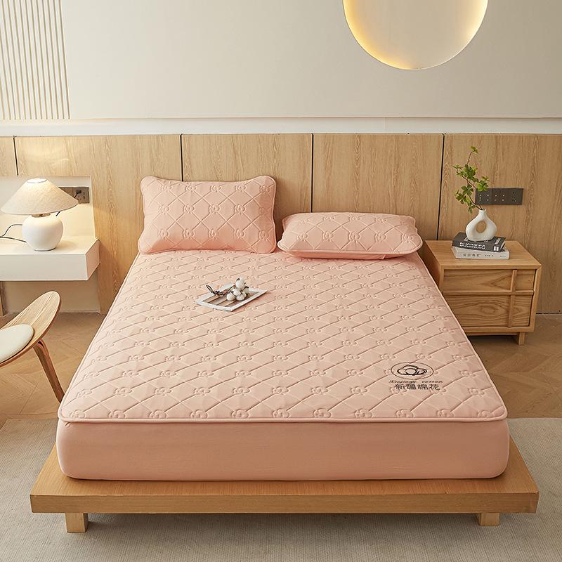 

Thickened Cotton Quilt: Skin-Friendly, Breathable Bedspread 90x190cm Fitted Sheet