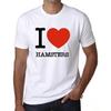 Men's Graphic T-Shirt I Love Hamsters Eco-Friendly Limited Edition Short Sleeve Tee-Shirt Vintage Birthday Gift