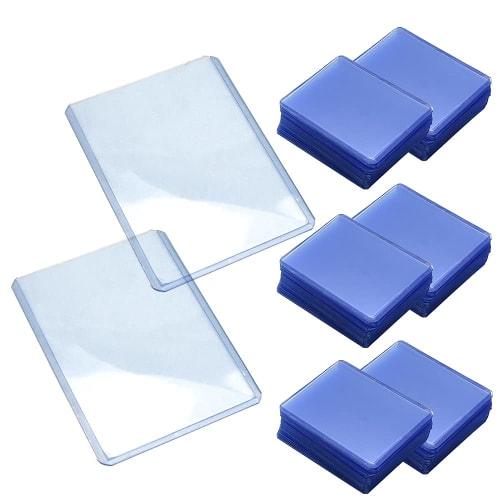 Top Loader Card Holder for Trading Cards, Scratch-Resistant, Fits Regular Size Cards, Hard Type (150-Pack)