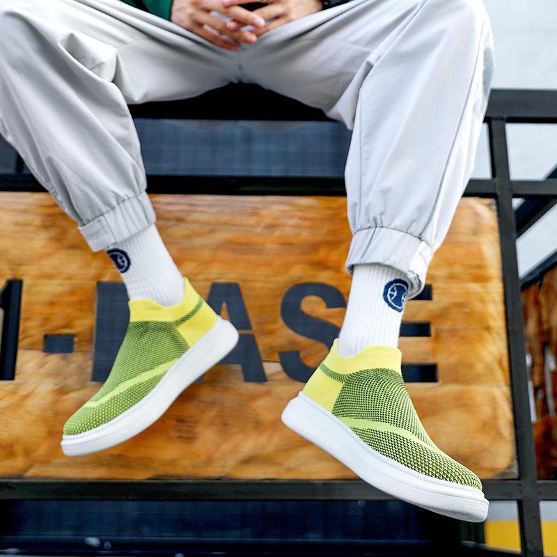 Spring Mesh Men's and Women's Casual Shoes Spot Round Head Low Top Mesh Breathable Sports Shoes for Men