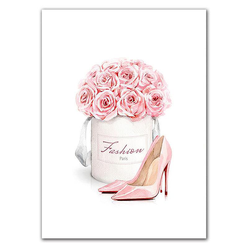 

Современный салон красоты ресницы черные губы скандинавская настенная живопись на холсте женщины печать плакатов простота духи книги изображение HD3151 21x30cm no frame