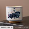 Ceramic Golden Arowana Master Cup Retro Kung Fu Tea Set Tea Tasting Cup Gift Box Tea Cup High-End Tea Cup Single Cup Household
