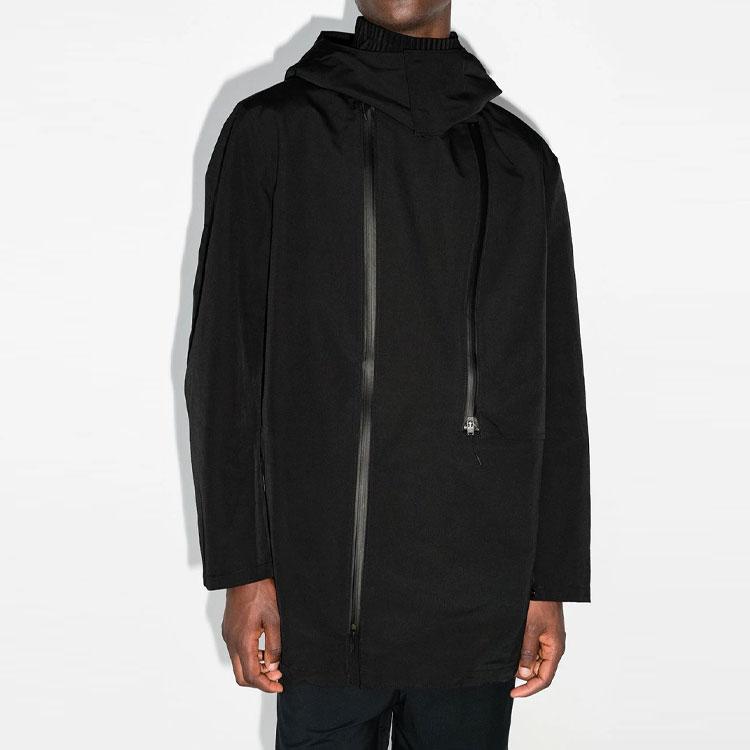 Y-3 SS21 Solid Color Reflective Detail Hooded Jacket Men Jacket Black HB3399