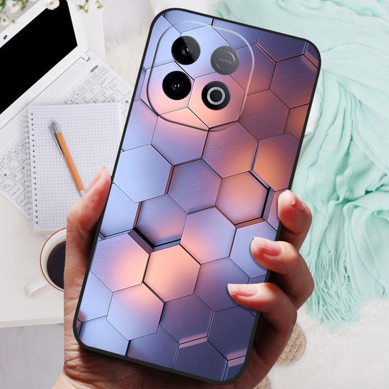 Etui silikonowe na tył telefonu VIVO iQOO Z10 Turbo Pro, etui z miękkiego zderzaka VIVO Y300 GT 5G