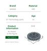 72Pcs/lot NO.3648 24 Gears Worm Gears Block Moc Colour Accessories Works With featuring Brick DO IT YOURSELF Children's Toy Assembly Parts