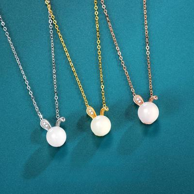 Rabbit Necklace Female Fresh and Sweet Mori Design Little Rabbit Pendant Female Gift