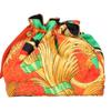 GIANNI VERSACE [Beautiful Condition] Sunburst Jewelry Drawstring Bag Pouch Orange / multicolorUsed
