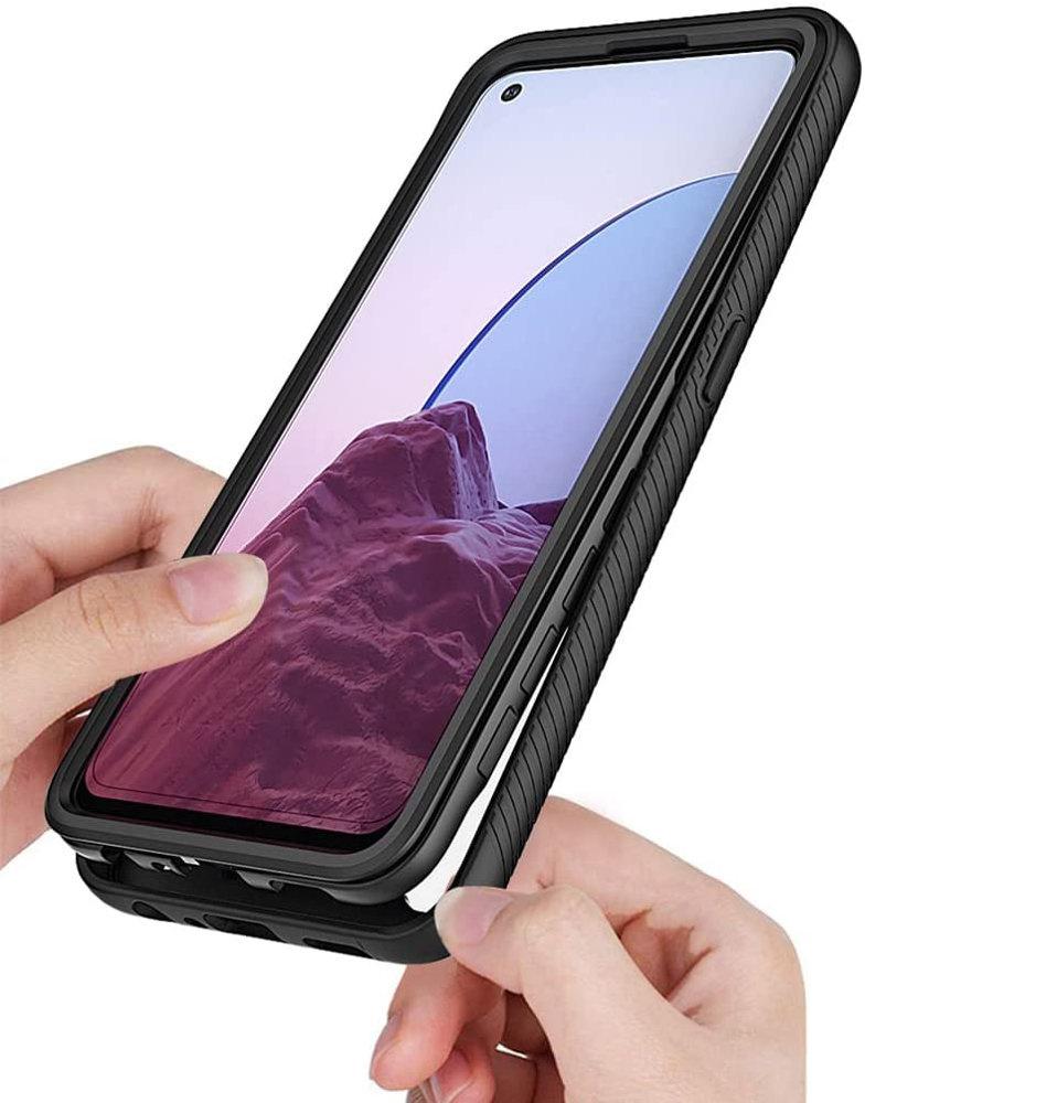 Oppo Reno7 Lite Shockproof Case with Film, Black